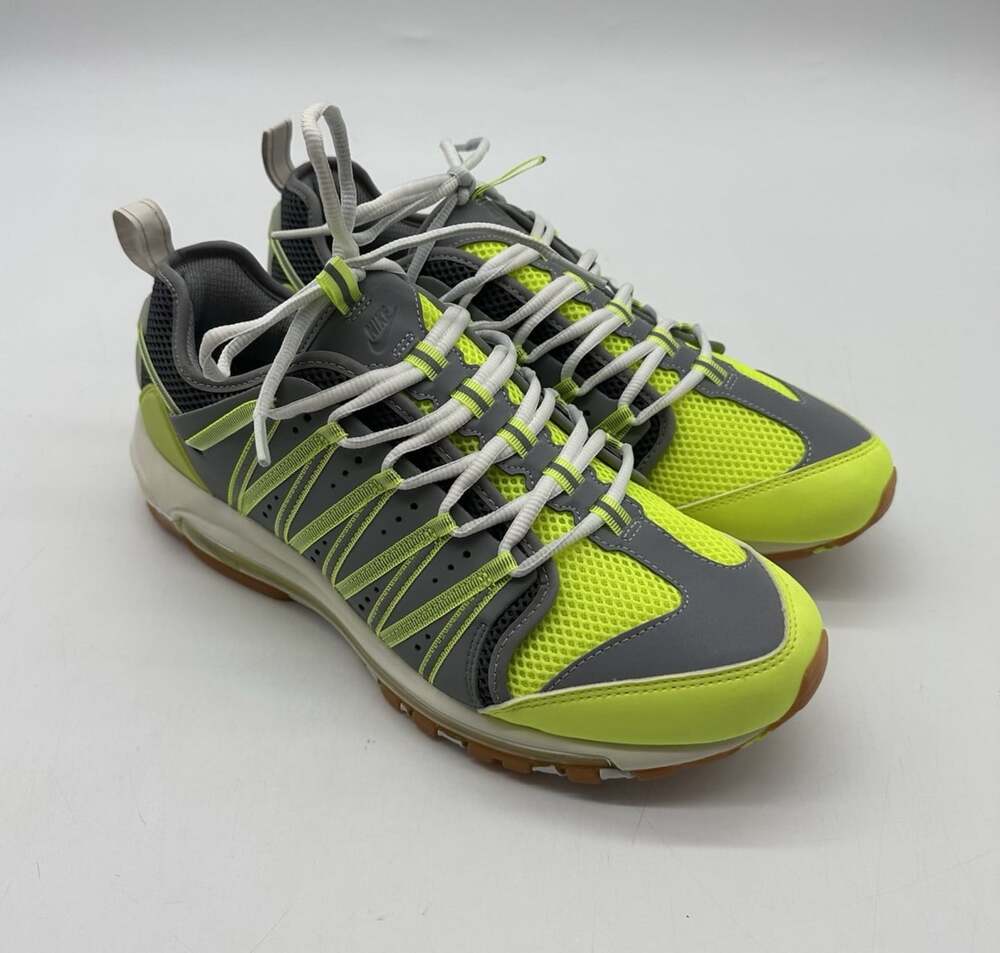 Nike CLOT x Air Max 97 Haven Volt Platinum Gray Lace-Up Sneakers Men's Size 11.5